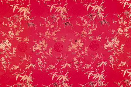 Red Background Chinese Pattern Fabric Wallpaper Texture Map