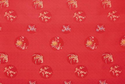 Red Background Chinese Pattern Fabric Wallpaper Texture Map