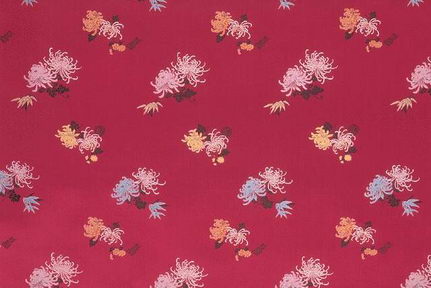 Red Background Chinese Pattern Fabric Wallpaper Texture Map