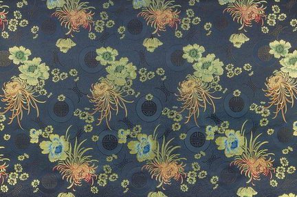 Dark Color Chinese Pattern Frabic Wallpaper 3DsMax Texture Map Download Free 3DMODELFREE