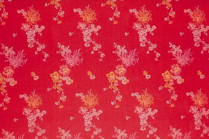 Red Background Chinese Pattern Fabric Wallpaper Texture Map