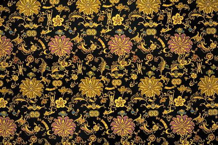Classical Chinese Pattern Fabric Wallpaper Texture Map