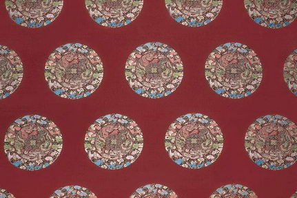 Chinese Traditional Round Spot Pattern No Seam Pictures 3Ds Max Texture Map