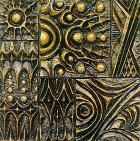 Metal Bas-Relief Maya and Chinese Classical Pattern 3DsMax Map Texture