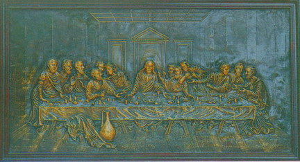 Bronze Relief Texture Map: Chinese and European Famouse Painting