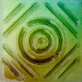 Green transparent colored glass 3D texturing free download
