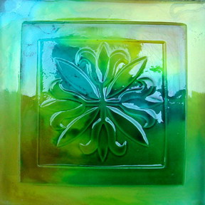Green transparent colored glass 3D texturing free download