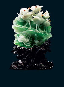 Interior jade statue of auspicious animals 3D texturing free download