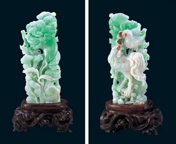 Interior jade statue of auspicious animals 3D texturing free download