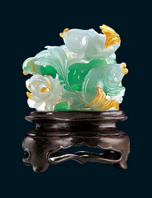 Interior jade statue of auspicious animals 3D texturing free download