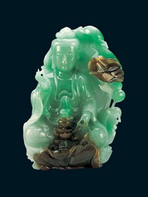 Decorative household items Jade Goddess of Mercy 3D texturing free download