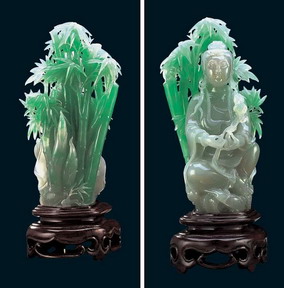 Decorative household items Jade Goddess of Mercy 3D texturing free download