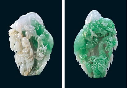 Jade carved interior 3d texture mapping