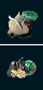 Interior jade statue of auspicious animals 3D texturing free download