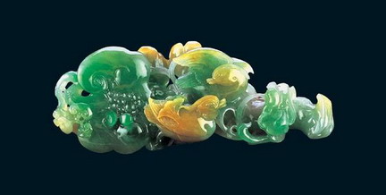 Interior jade statue of auspicious animals 3D texturing free download