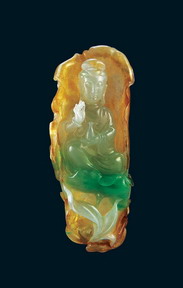 Decorative household items Jade Goddess of Mercy 3D texturing free download