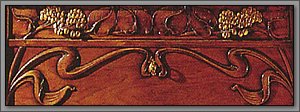 Classical carved mahogany furniture material 3D texturing download