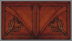 Classical carved mahogany furniture material 3D texturing download