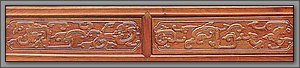 Decorative tiles carved mahogany Home 3D texturing download