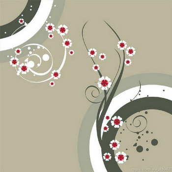 Common household decorative wall graphic flower in the case of the beautiful chapter NO.1