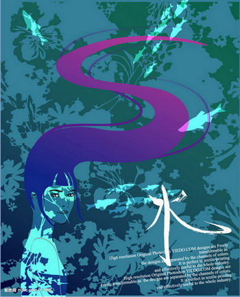 Common household decorative wall graphic flower in the case of the beautiful chapter NO.1