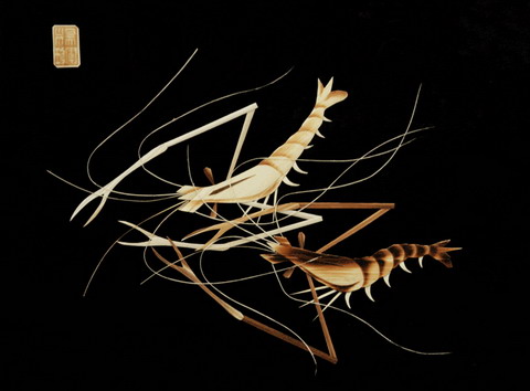 Reed painting of prawn PS Post-mapping download