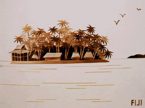 Reed painting of island style 3dsmax post-mapping