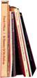 books on the shelves,reference book,leather-covered books,the erection of a book