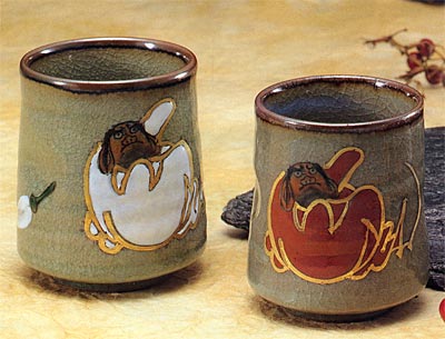 Ceramic cup, mug, cup, tea cups, Japanese style, coloring