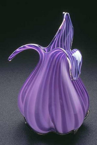Colored transparent glass vase,Art vase,Painted vase