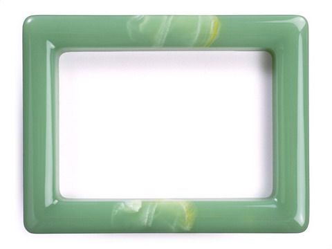 Jade frame, smooth border, thick border