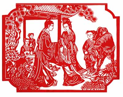 Paper-cut figures