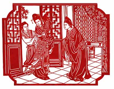 Paper-cut figures