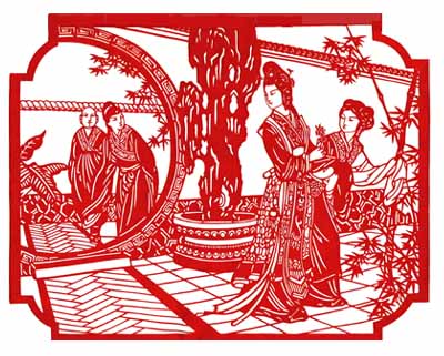 Paper-cut figures