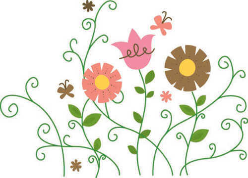 Cartoon simple and elegant wallpaper, tiles, bathroom tiles map