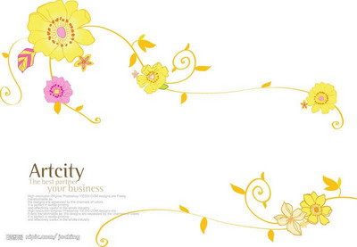 Hand-painted wall texture, flowers, simple painted walls