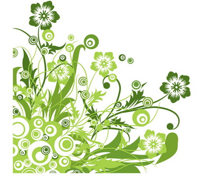 Hand-painted wall texture, flowers, simple painted walls