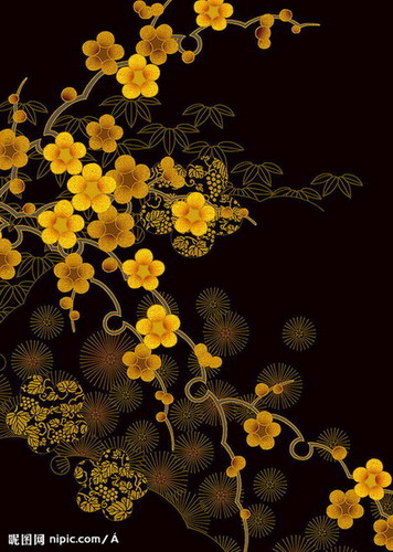 Hand-painted wall texture, flowers, simple painted walls