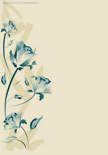 Hand-painted wall texture, flowers, simple painted walls