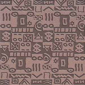 Carved brick wall
