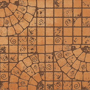 Carved brick wall