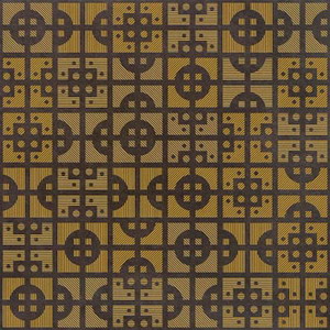 Carved brick wall