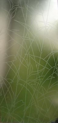 Sliding door glass