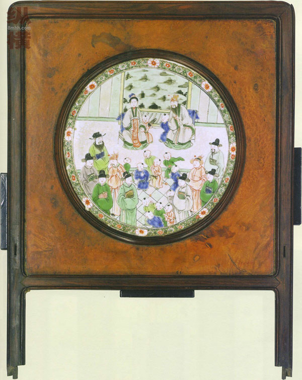 Chinese Traditional Art: Paintings on Porcelain Plaque