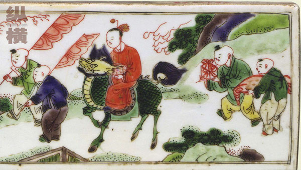 Chinese Traditional Art: Paintings on Porcelain Plaque