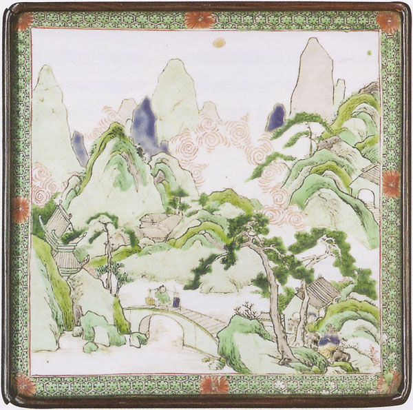 Chinese Traditional Art: Paintings on Porcelain Plaque