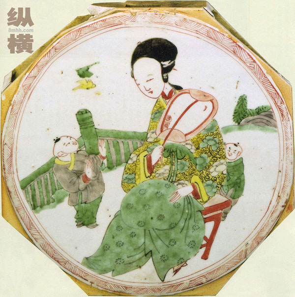 Chinese Traditional Art: Paintings on Porcelain Plaque