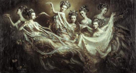Chinese Traditional Art Dunhuang Frescoes 3d Max