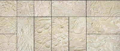 Classical Pattern Relief Sculpture 3DsMax Map A  Forest Elements
