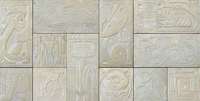 Cartoon Animal Character Relief Sculpture 3D Texture Map